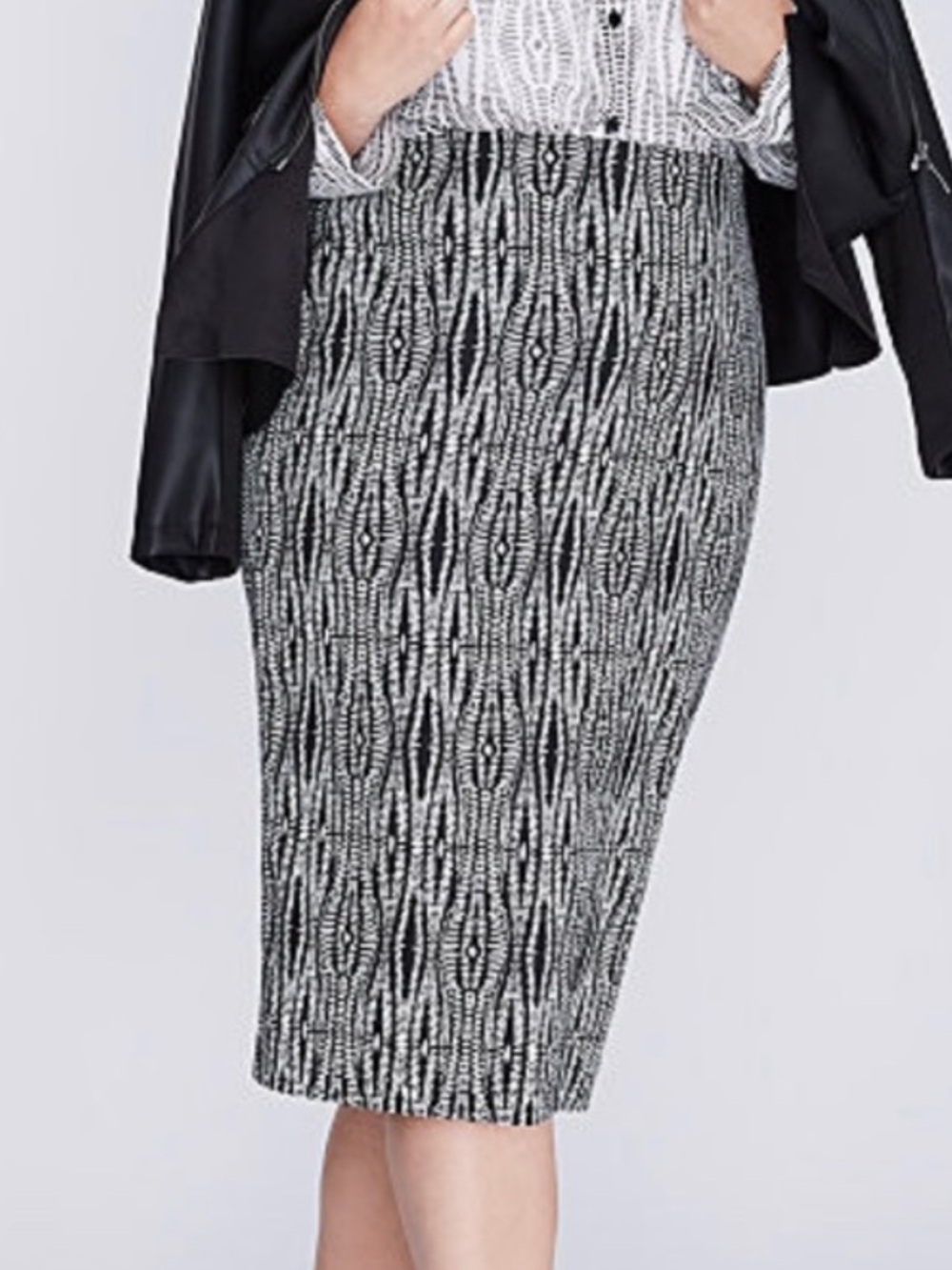 Lane Bryant Printed Pencil Skirt. NWOT